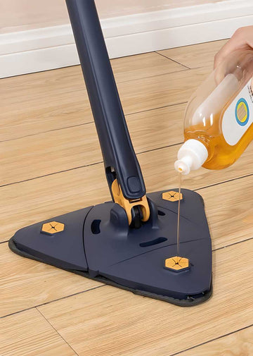360° Triangle Mop with Self-Squeeze Handle