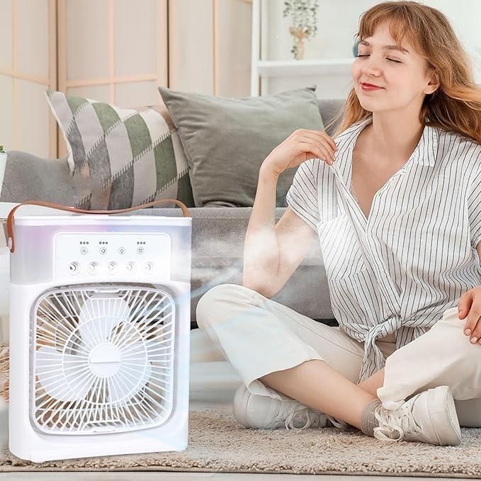 Personal Air Cooler & Humidifier – USB Water Spray Fan