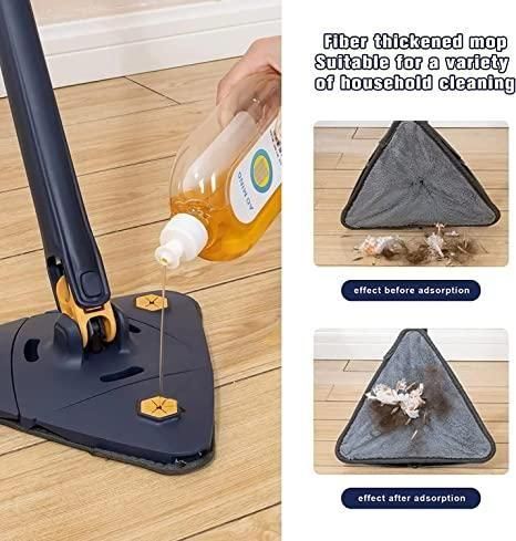 360° Triangle Mop with Self-Squeeze Handle